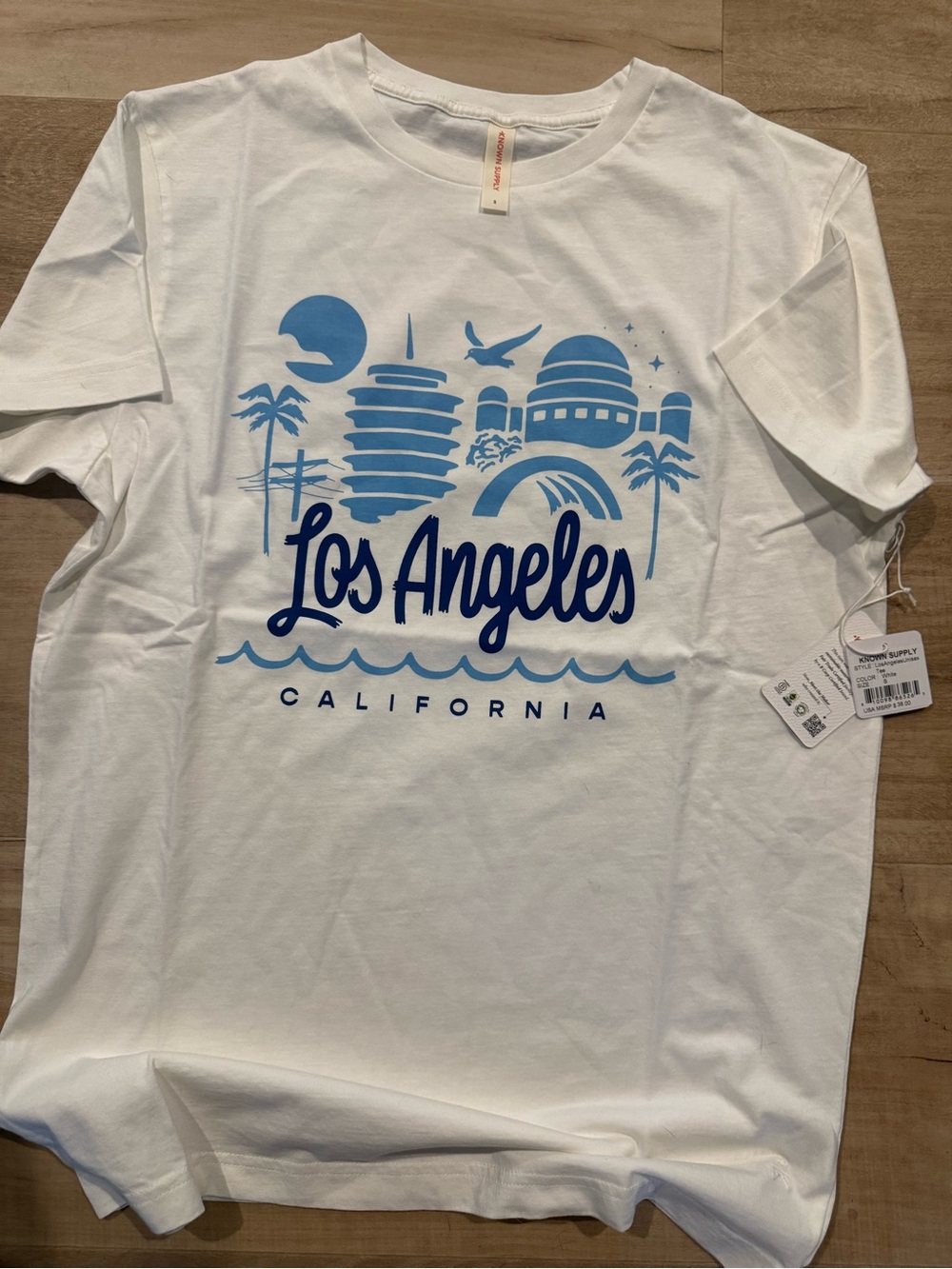 Los Angeles Graphic Short Sleeve Tee - White/Blue